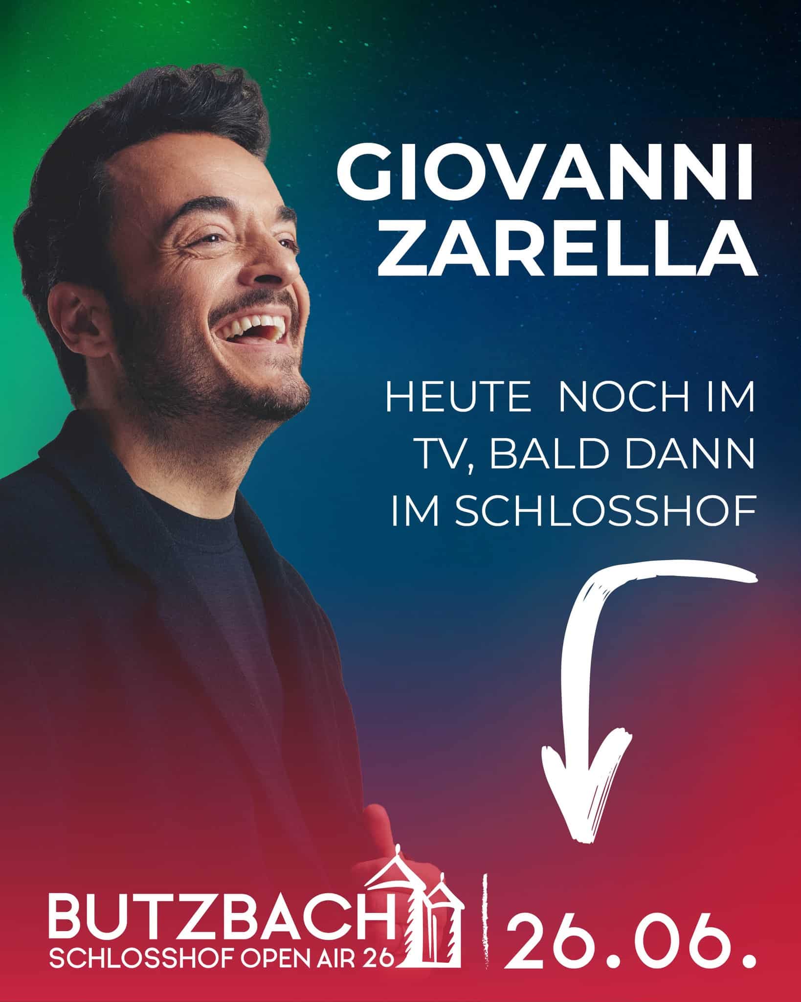 ✨📺 "Die Giovanni Zarrella Show: Wir sagen Dankeschön" – heute im Livestream! 📺✨

Heute im TV und am 26.06.2026 dann Live beim Butzbach Schlosshof Open Air - Giovanni Zarella. 

📅 22.11.2025 
▶️ ZDF-Livestream auf Joyn

Heute wird’s musikalisch, emotional und festlich! 💛
Giovanni Zarrella lädt zu einer ganz besonderen Ausgabe seiner Show ein – unter dem Motto „Wir sagen Dankeschön“.

Freut euch auf große Gefühle, starke Auftritte und jede Menge Musik:

🌟 Nicole ehrt ihren Entdecker und Mentor Ralph Siegel zu seinem 80. Geburtstag mit einem wunderschönen Hit-Medley.

🌟 Olaf Berger blickt auf beeindruckende 40 Jahre Bühnenkarriere zurück.

🌟 Die Ehrlich Brothers sorgen wie immer für magische und unvergessliche Momente.

Ein Abend voller Dankbarkeit, Musik und Gänsehaut – jetzt im Livestream auf Joyn! 🎶✨

Foto: Maximilian König