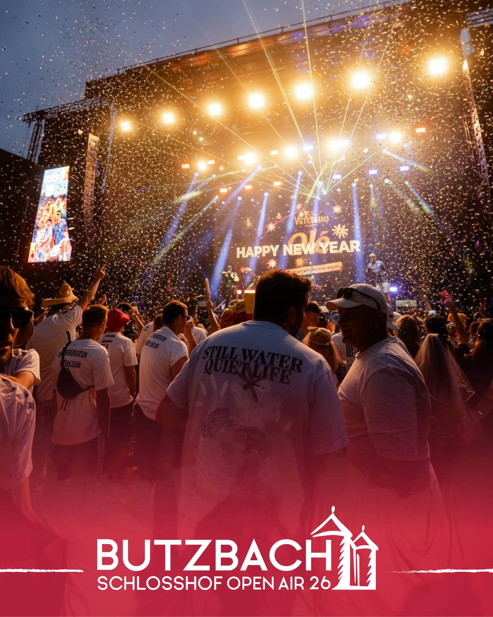 ✨🥂 Happy New Year, ihr Lieben! 🥂✨

Wir starten voller Vorfreude, Dankbarkeit und ganz viel Herz in ein neues Jahr und wünschen euch allen ein glückliches, gesundes und inspirierendes 2026! 💛

Danke, dass ihr das Schlosshof Open Air Jahr für Jahr zu etwas so Besonderem macht.

2026 wartet schon mit vielen magischen Momenten, großartigen Künstler:innen und unvergesslichen Abenden im Schlosshof auf uns. 🏰🎶

✨ Happy New Year! ✨

#SchlosshofOpenAir26 #ButzbachOpenAir #HappyNewYear
